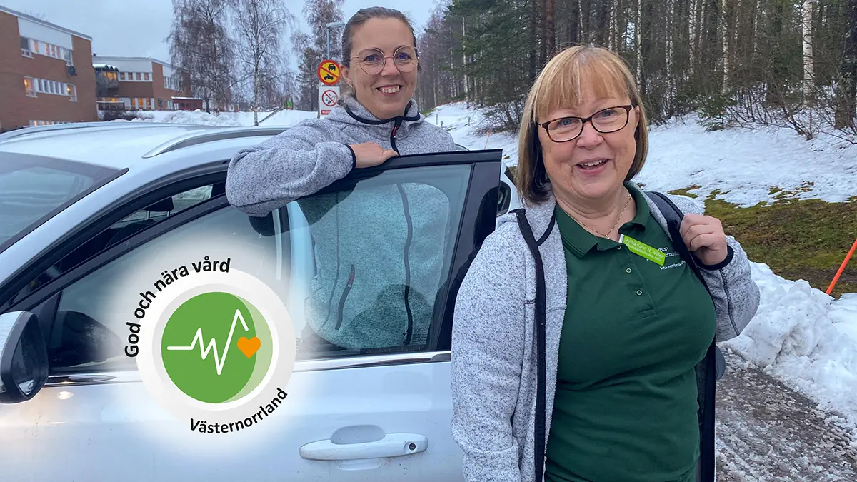 Ann Åsén och Anna-Karin Nordling Widén är distriktssköterskor i ÄlSa hembesöksteam i Sundsvall.