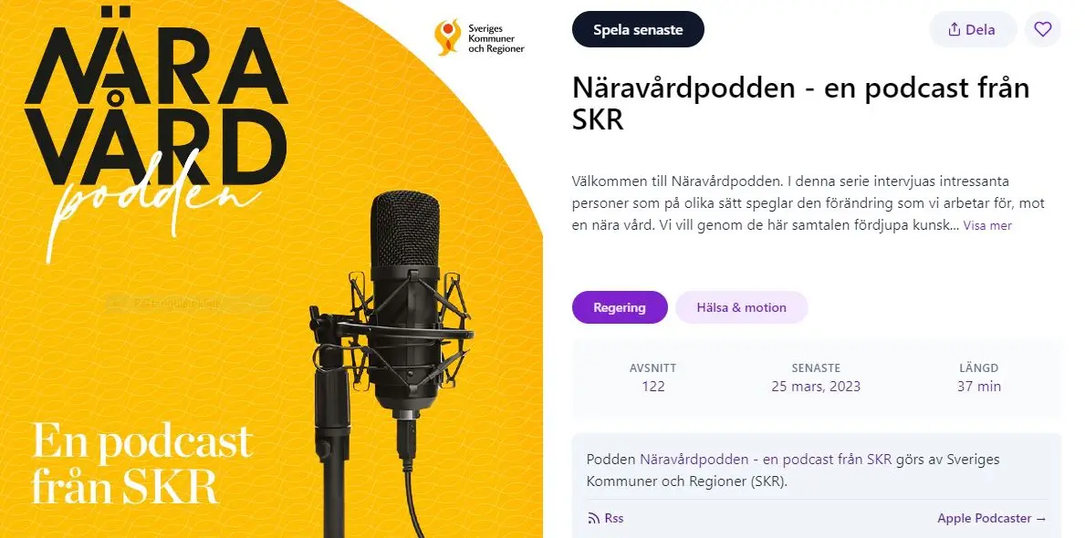 Reklambild för Nära vård-podden.